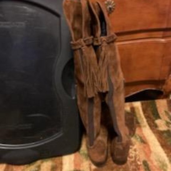 Frye Molly Suede Over the Knee Boot - Picture 3 of 14